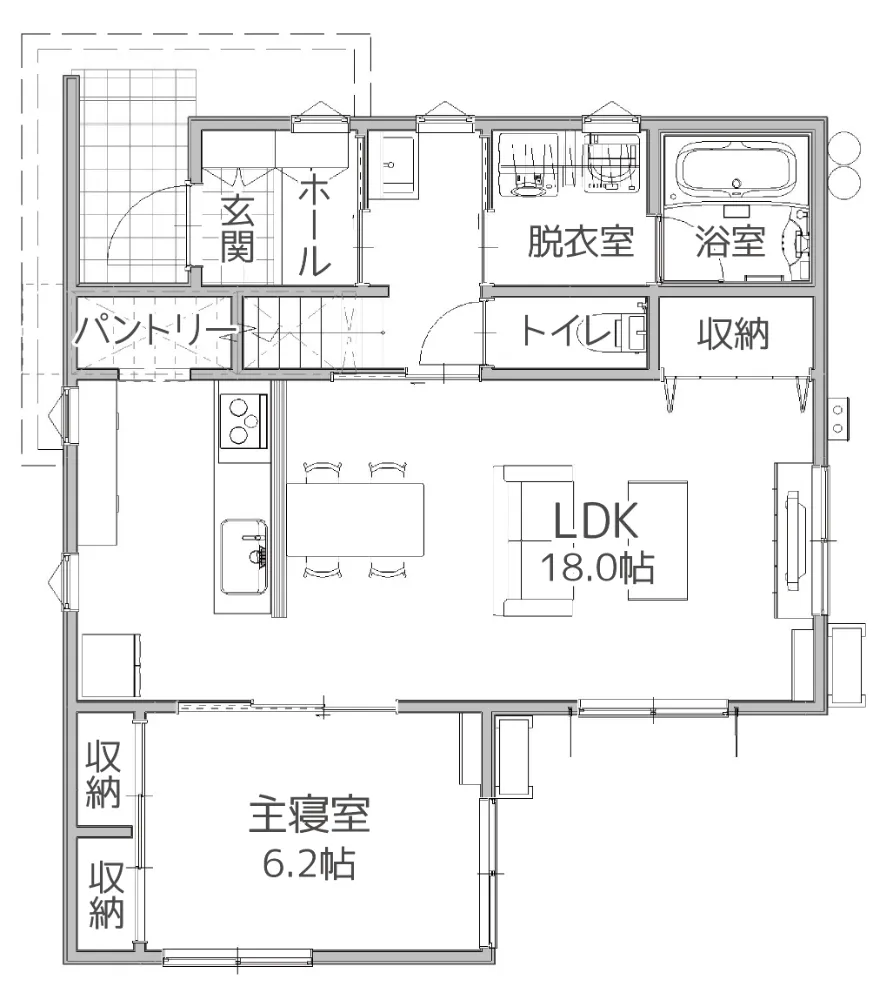 1階間取り