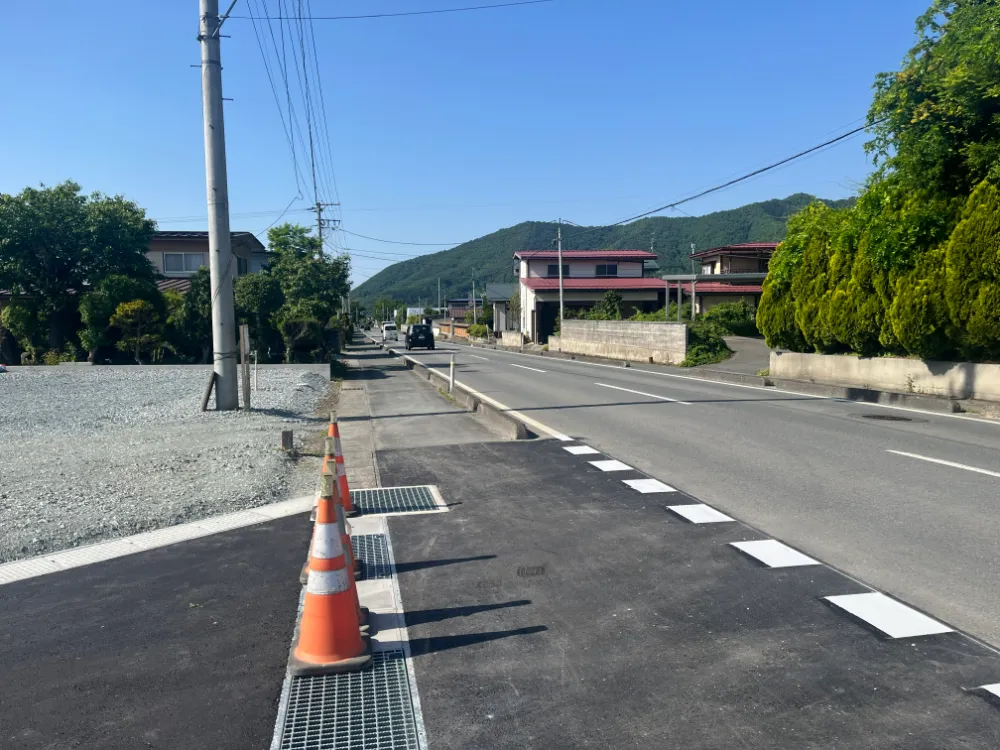 県道２７９号線（分譲地東）側